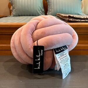 Nicole Miller Home Pink Soft Knot Accent Pillow